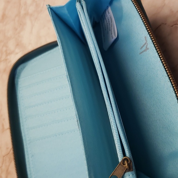 Travelon new green canvas wristlet wallet - Picture 4 of 4